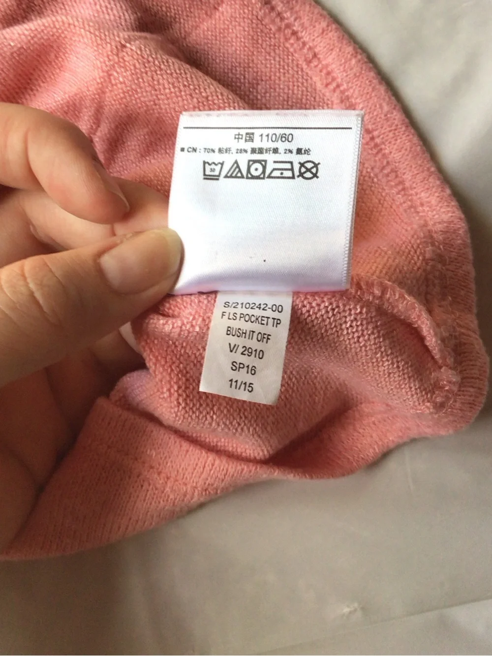 Old Navy Dusty Pink Girls Shirt with Front Pockets